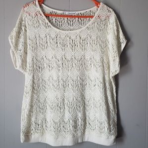 Off - white lace top